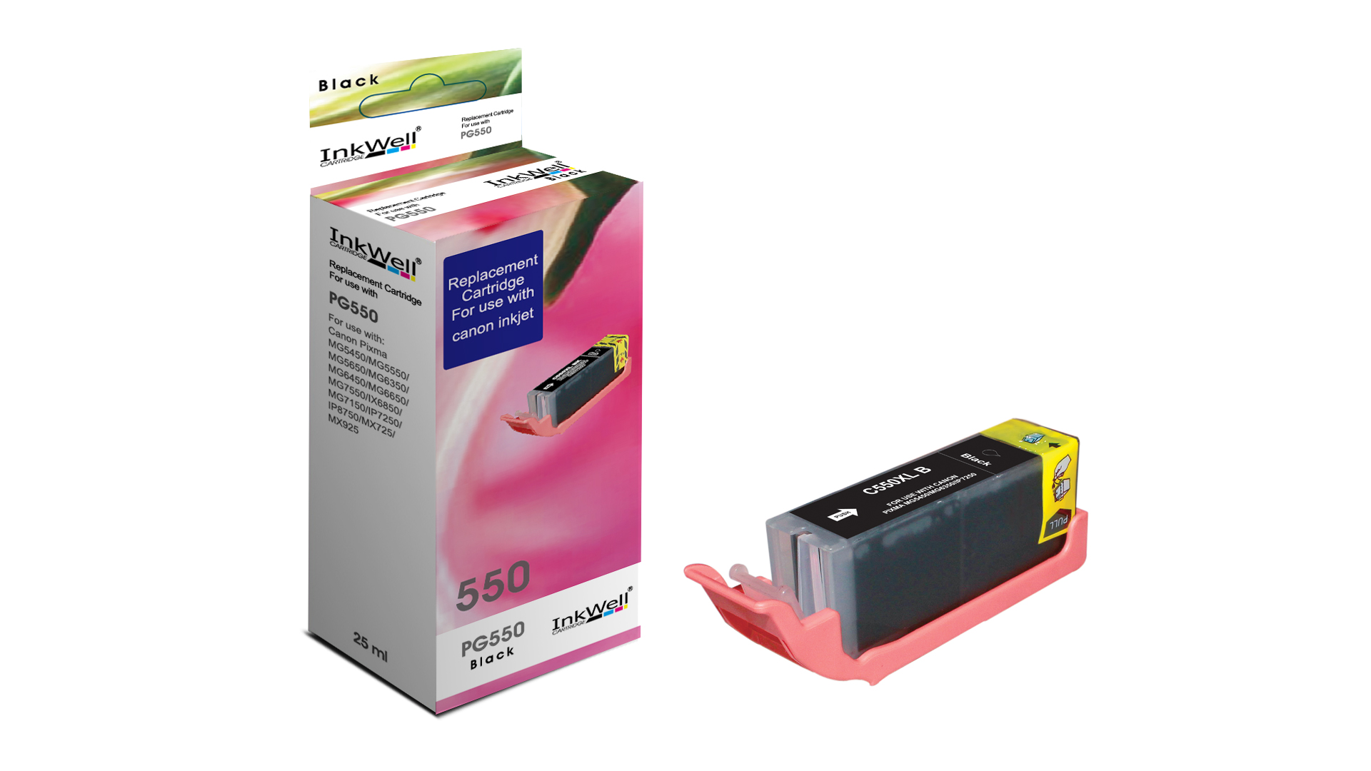 CARTOUCHE CANON PG550/PG250/PG450 BLACK UNI 1